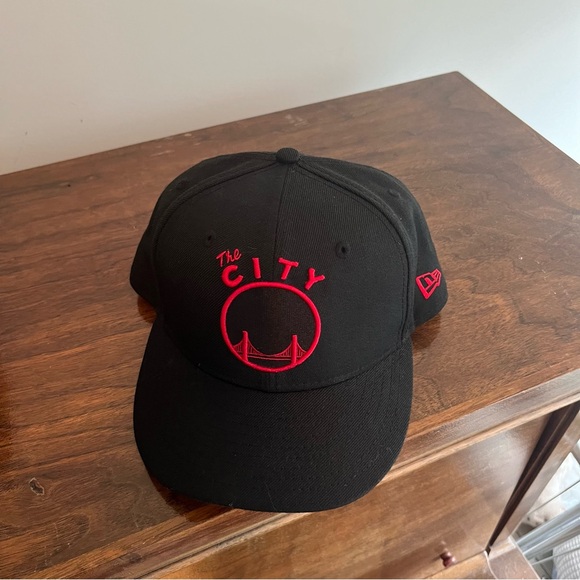 Golden State Warriors The City Baseball Cap Size 7 1/4 Hardwood Classics Black - Picture 7 of 7